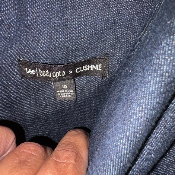 Lee Body Optix x Cushnie Denim Cutout Midi Dress Size 10 NWT - Picture 4 of 11